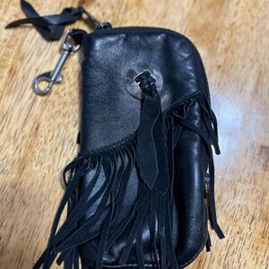Wolftrax Black Fringe Clip on saddlebag